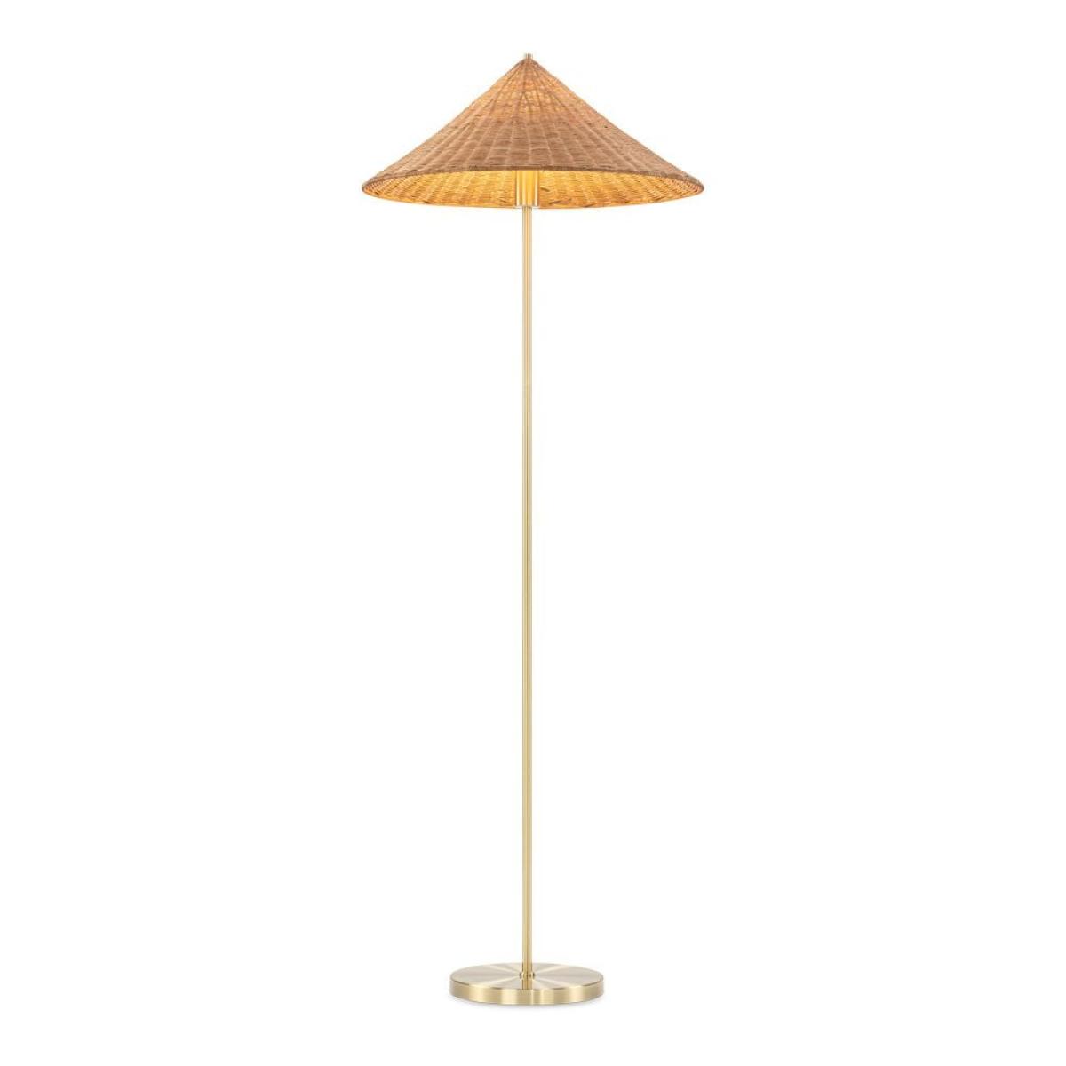 £10 Off Francia Floor Lamp, Rattan & Brass – image 3