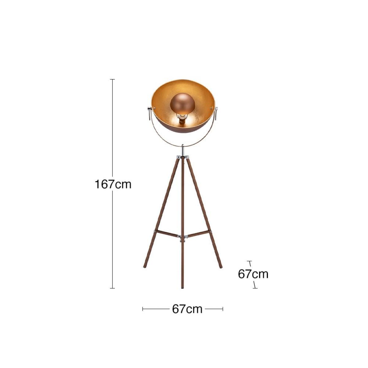 Denver Metal Floor Lamp, Copper – image 6