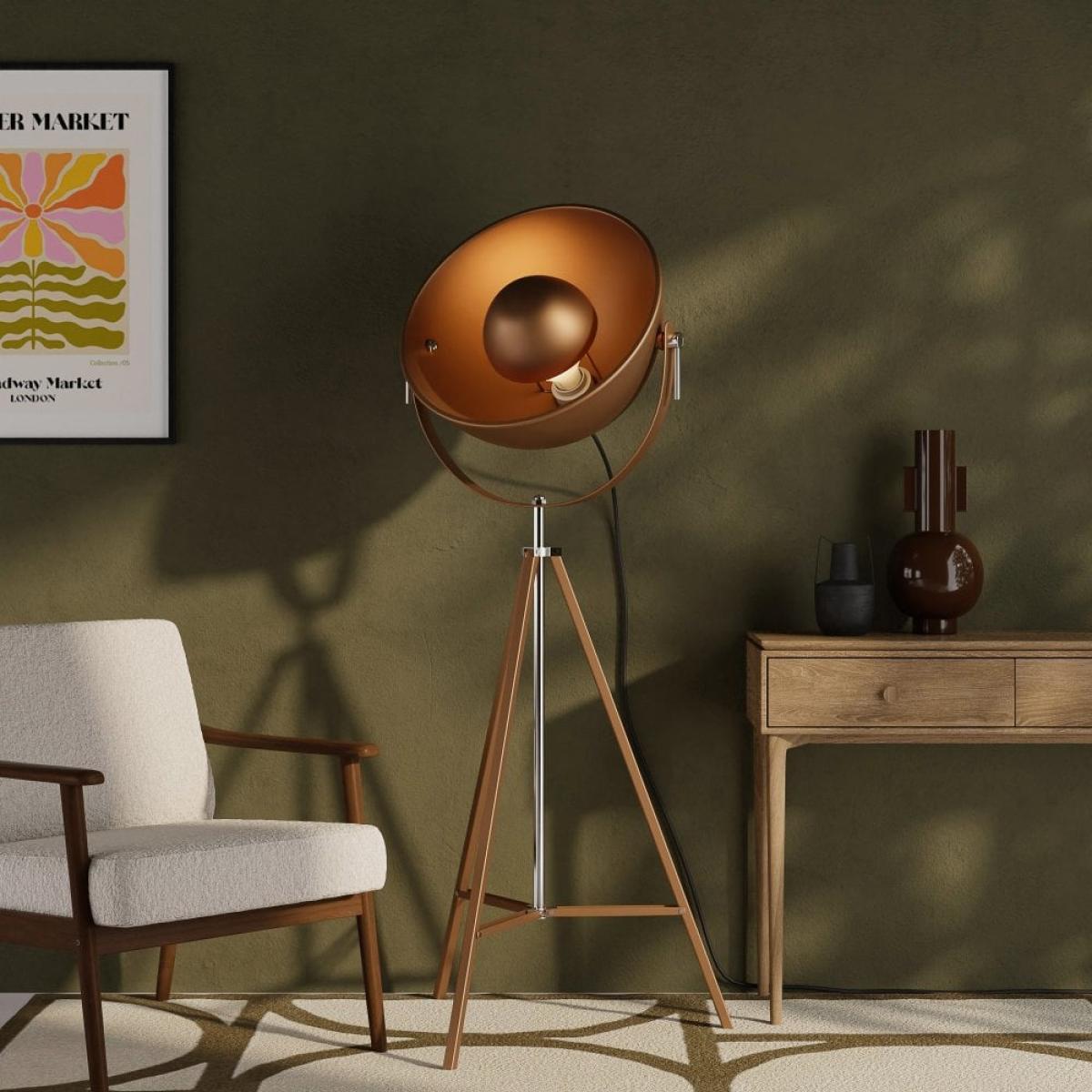 Denver Metal Floor Lamp, Copper – image 1