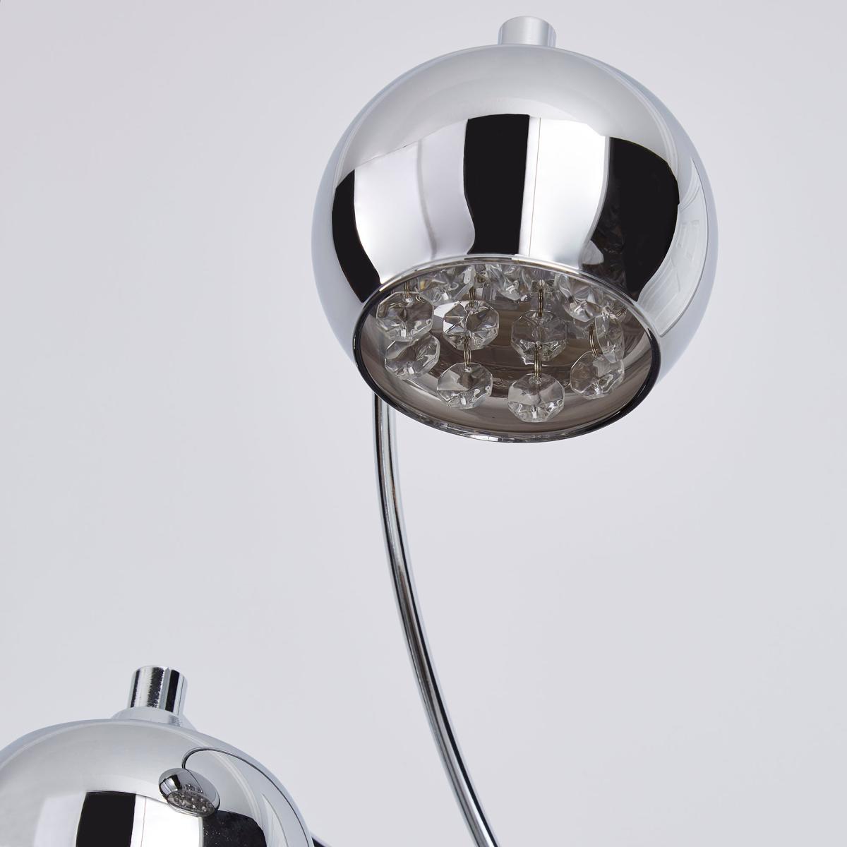Seychelles Smoked 5 Light Floor Lamp Silver – image 3