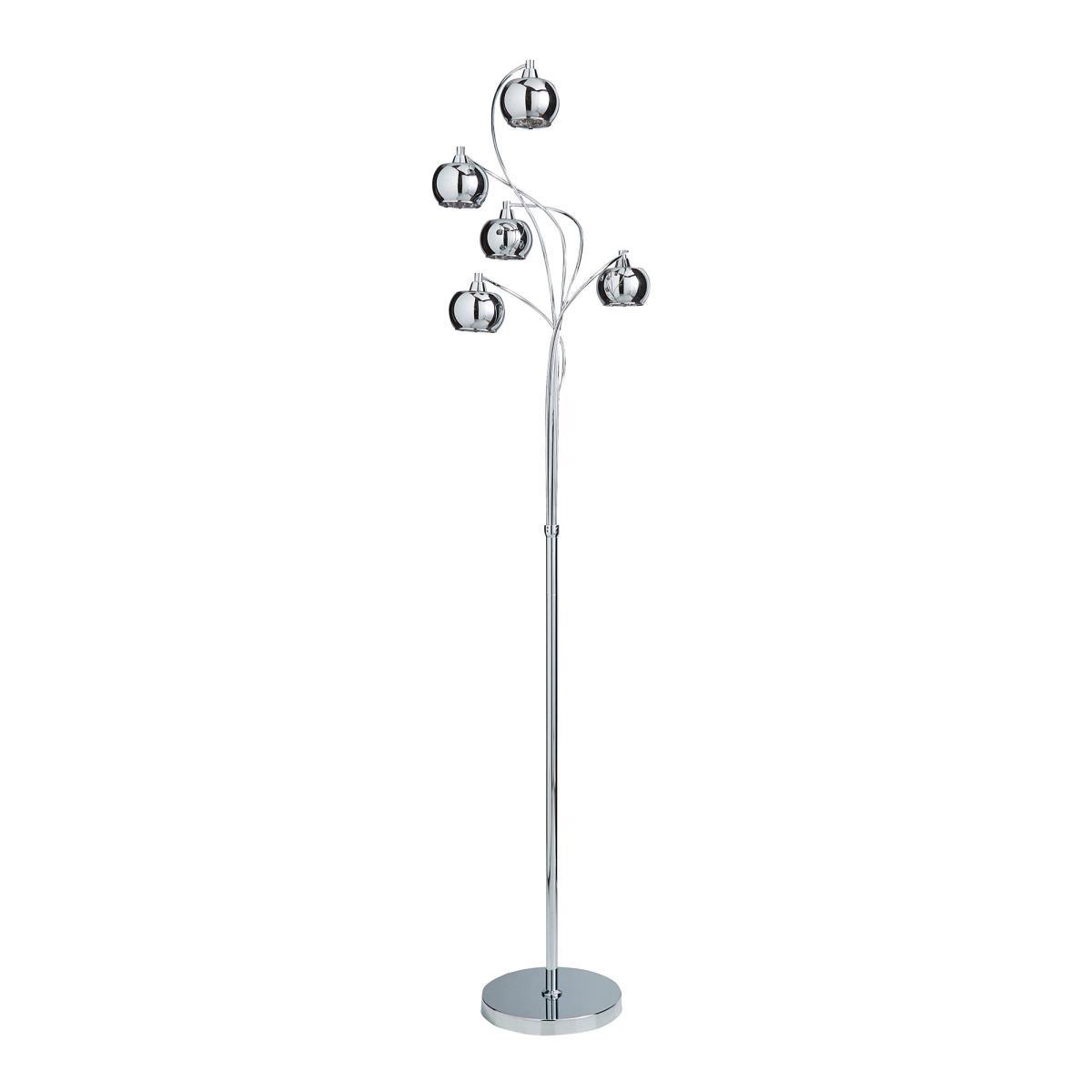 Seychelles Smoked 5 Light Floor Lamp Silver – image 5