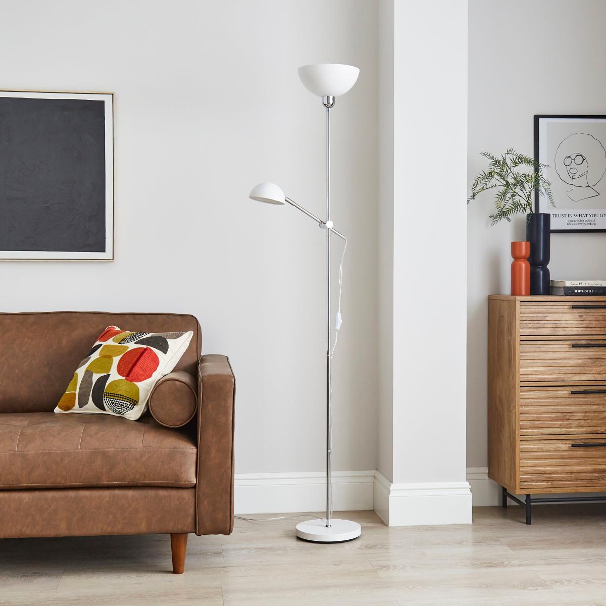 Axelle Metal Floor Lamp Chrome – image 1
