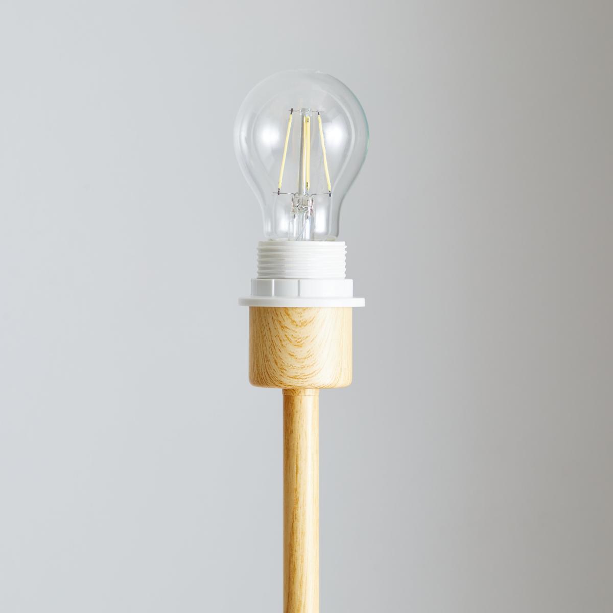 Luna Wood Floor Lamp Base Brown – image 2