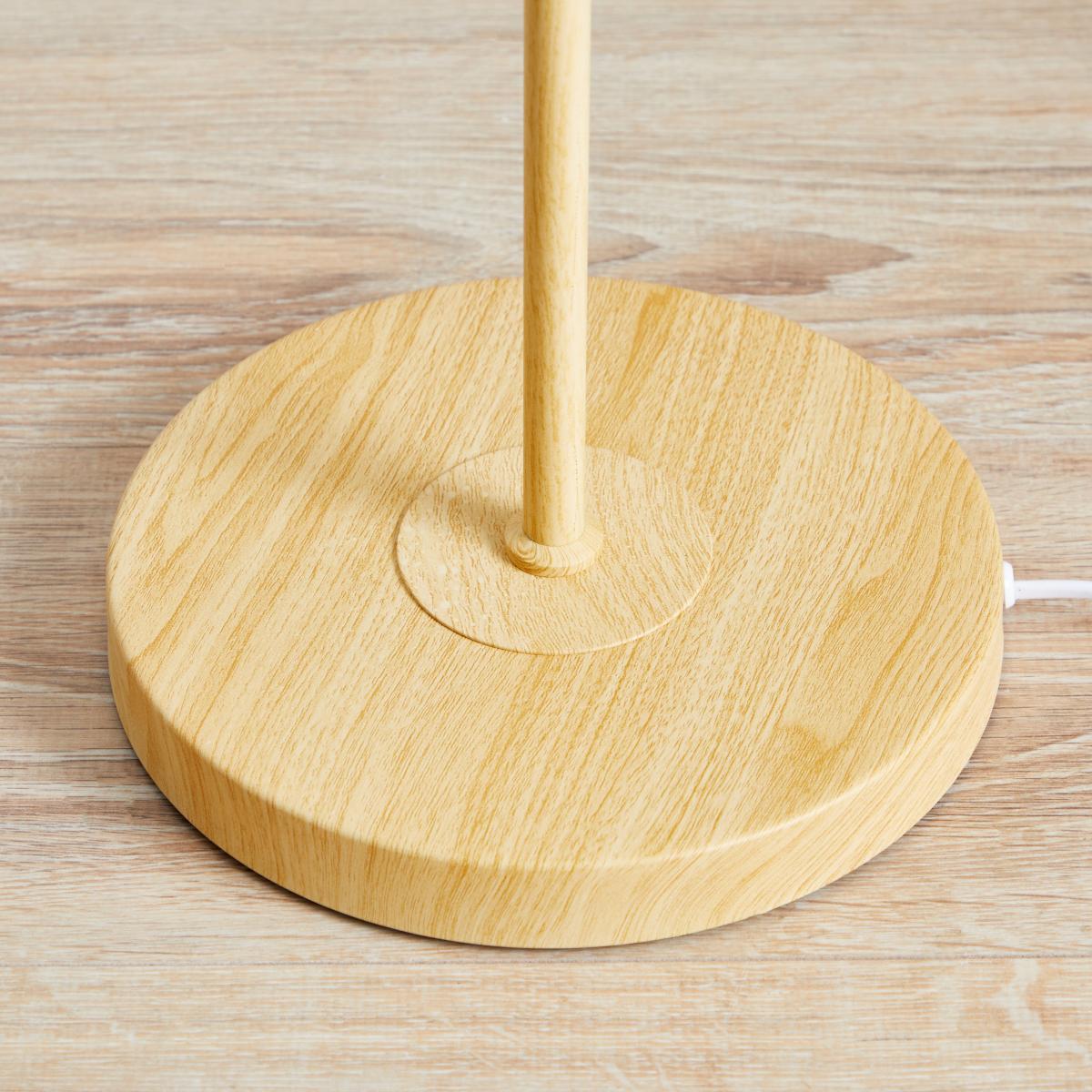 Luna Wood Floor Lamp Base Brown – image 6