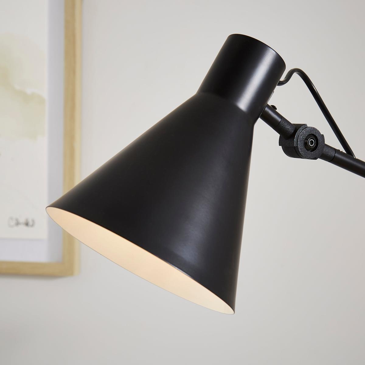 Lennix Industrial Metal Adjustable Floor Lamp Matt Black – image 4