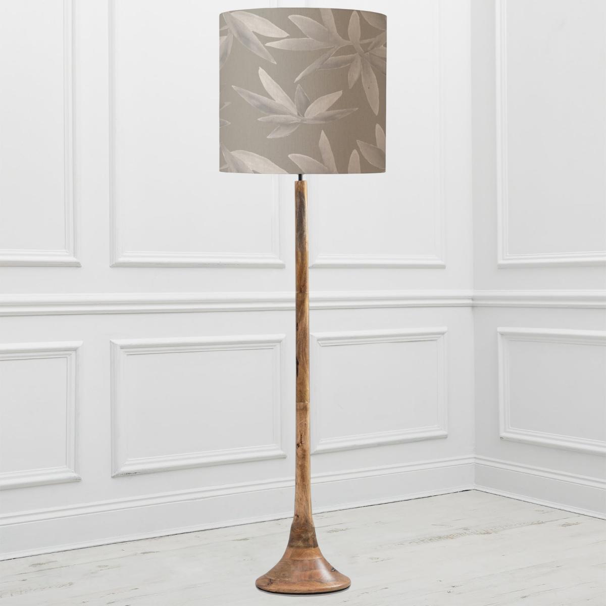 Kinross Floor Lamp with Silverwood Shade Silverwood Light Grey – image 2
