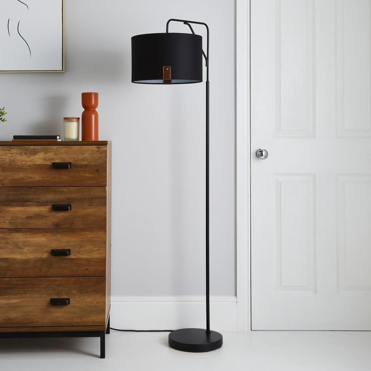 Dorrian Floor Lamp Black – image 2