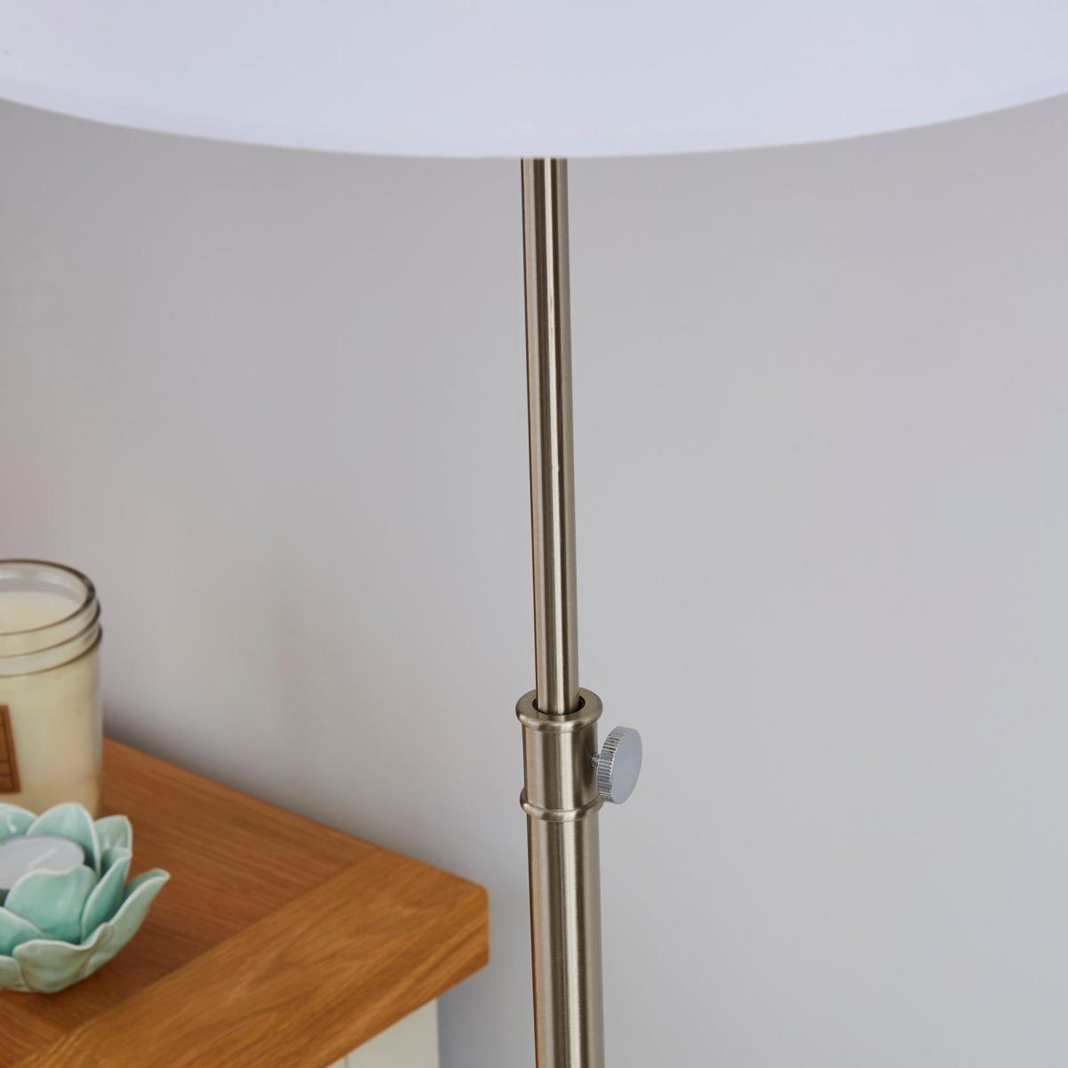 Hemming Adjustable Height Steel Floor Lamp Chrome – image 3