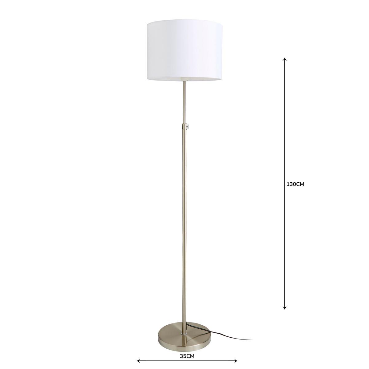 Hemming Adjustable Height Steel Floor Lamp Chrome – image 7