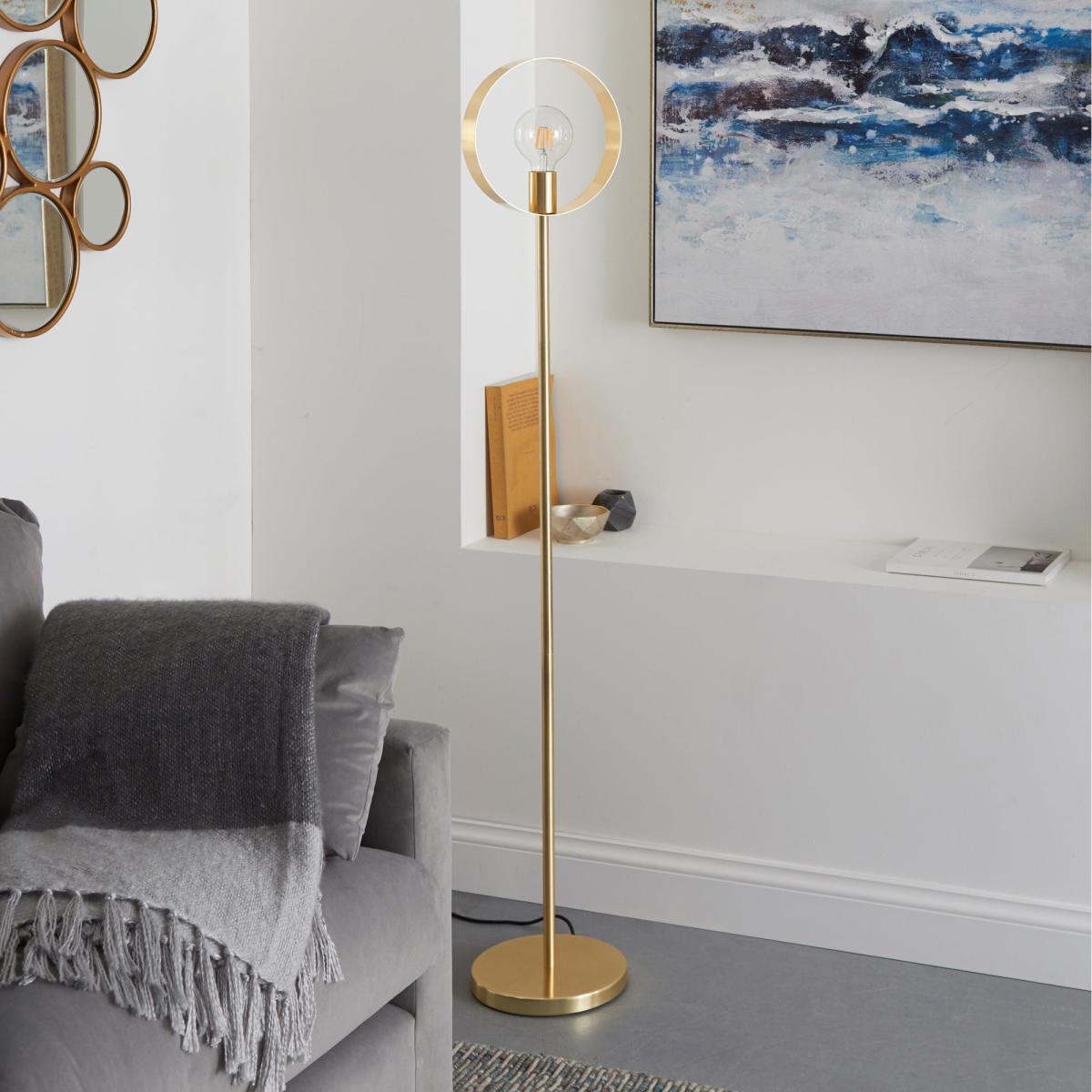 Vogue Circ Floor Lamp Brass – image 2