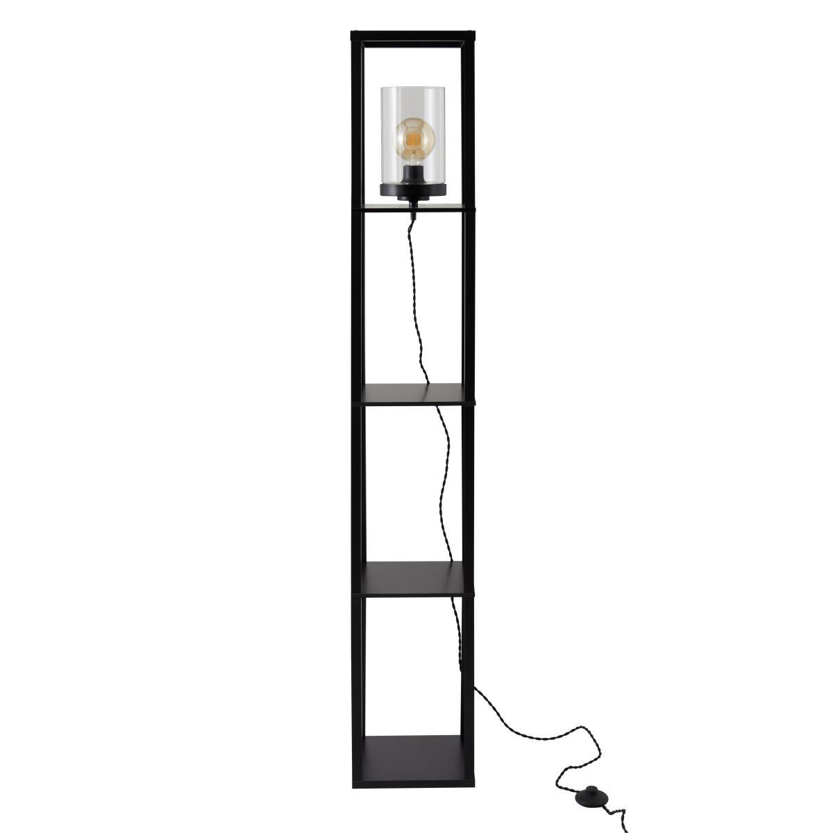 Keates Shelved Floor Lamp Black – image 2