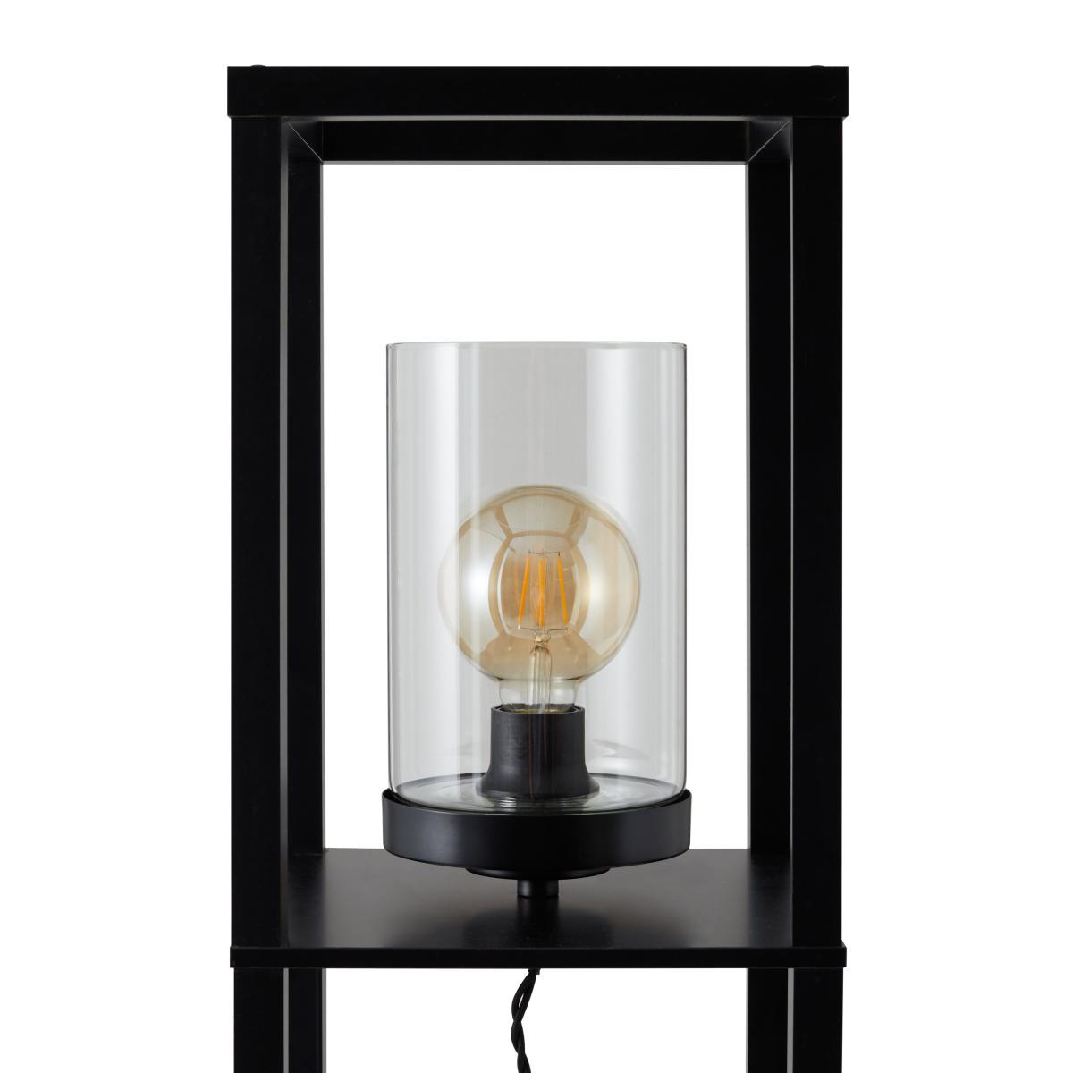 Keates Shelved Floor Lamp Black – image 3