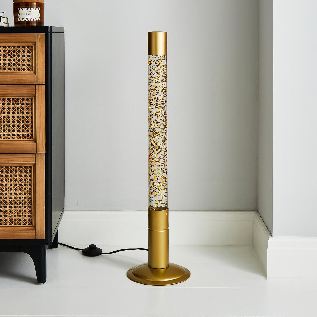 Gold Glitter Floor Lamp Gold – image 2