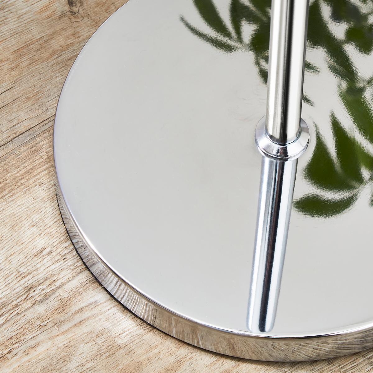 Sylvia Glass Floor Lamp Silver – image 4