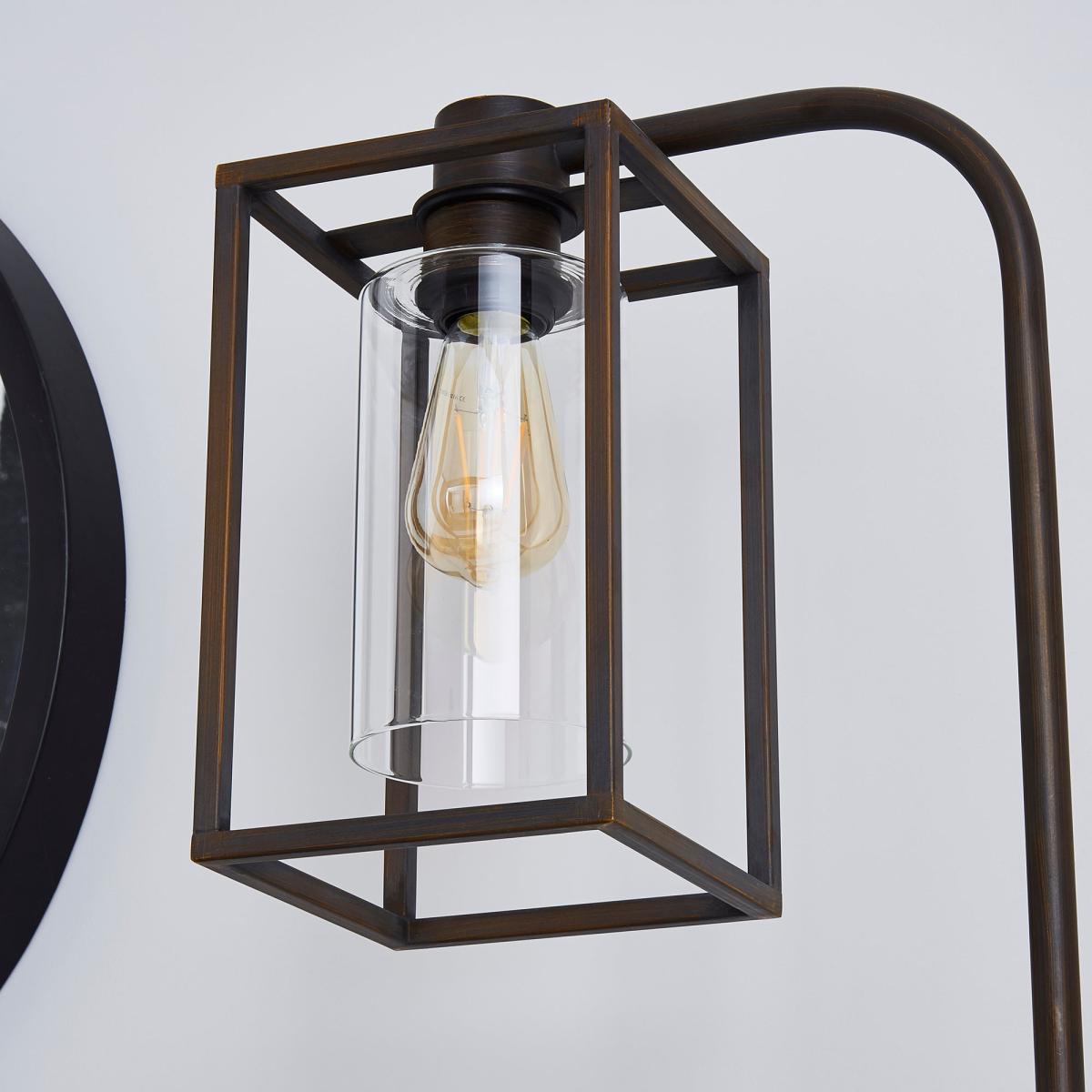 London Bronze Industrial Floor Lamp Brown – image 2