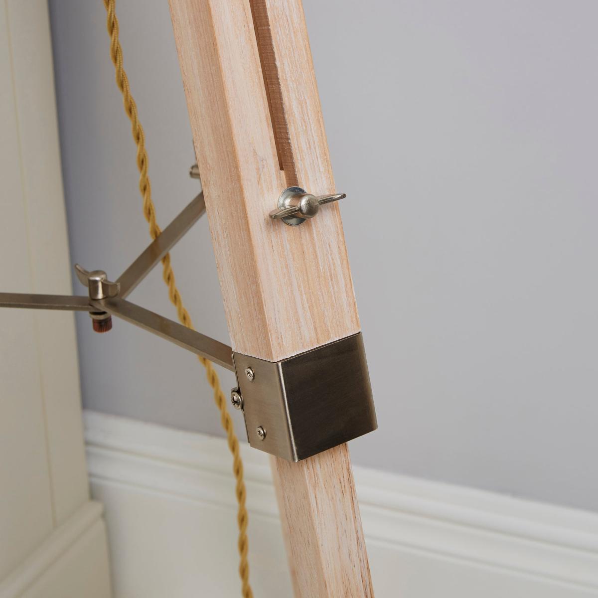 Trio Tripod Light Wood Floor Lamp Light Wood – image 4
