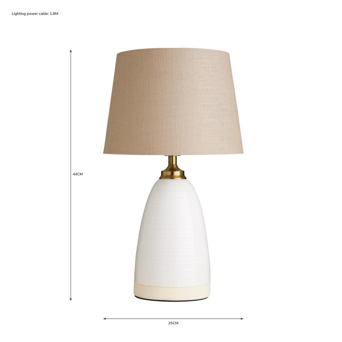 Churchgate Harby Table Lamp White – image 6