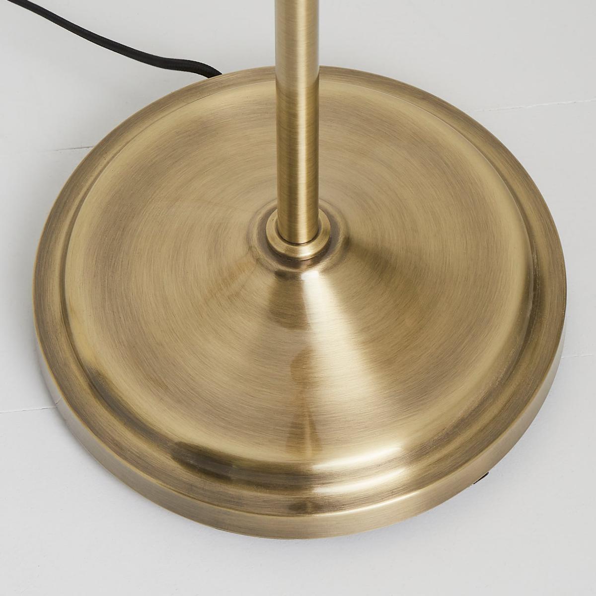 Churchgate Langton Antique Brass Floor Lamp Gold – image 4