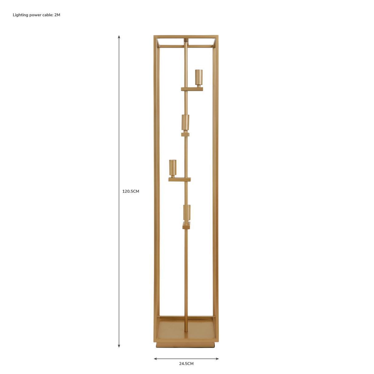 Madrid Floor Lamp Gold – image 6
