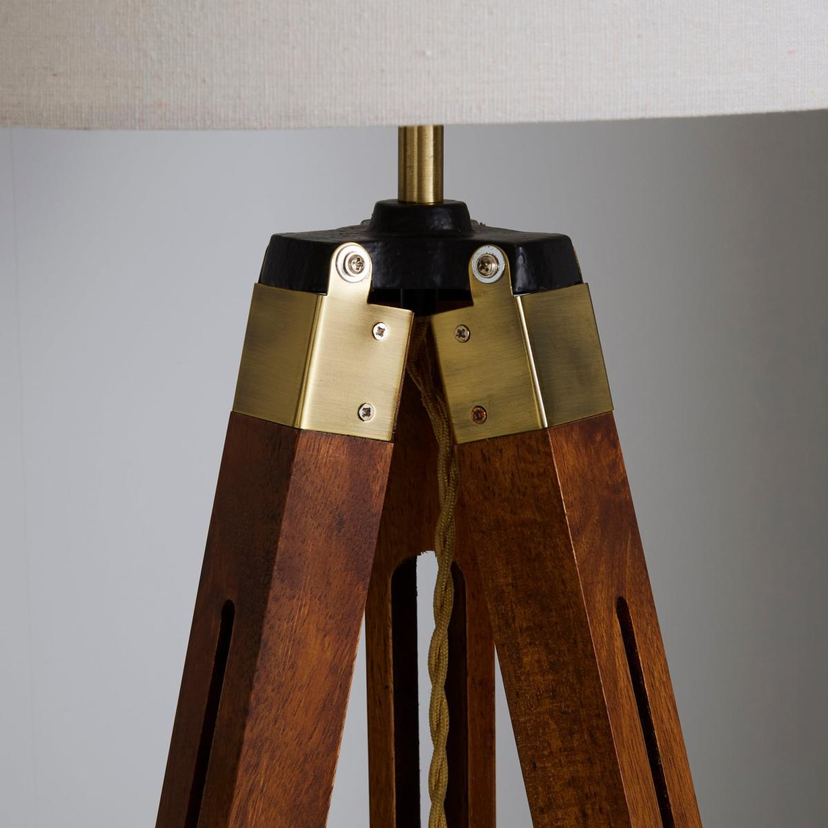 Trio Tripod Natural Floor Lamp Natural Brown – image 3