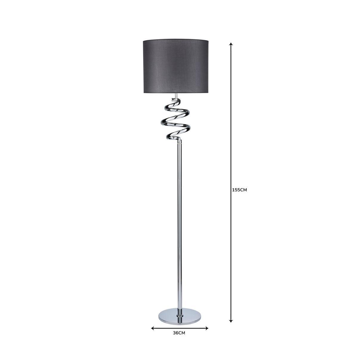 Etta Touch Dimmable Chrome Floor Lamp Grey – image 7