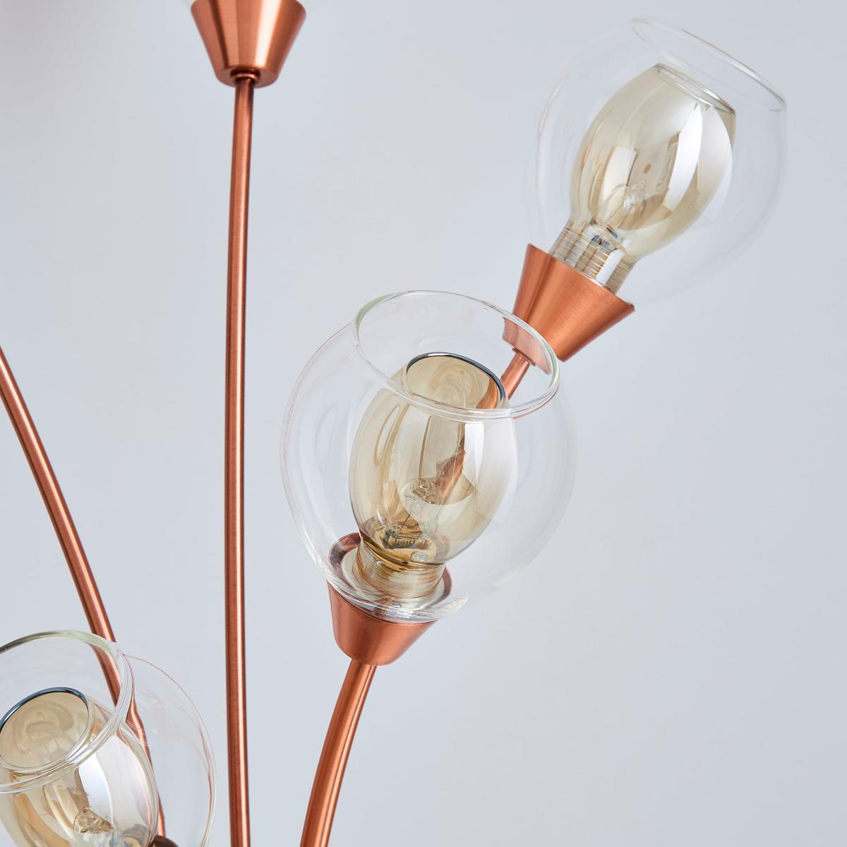 Eden 5 Light Floor Lamp Copper Brown – image 3
