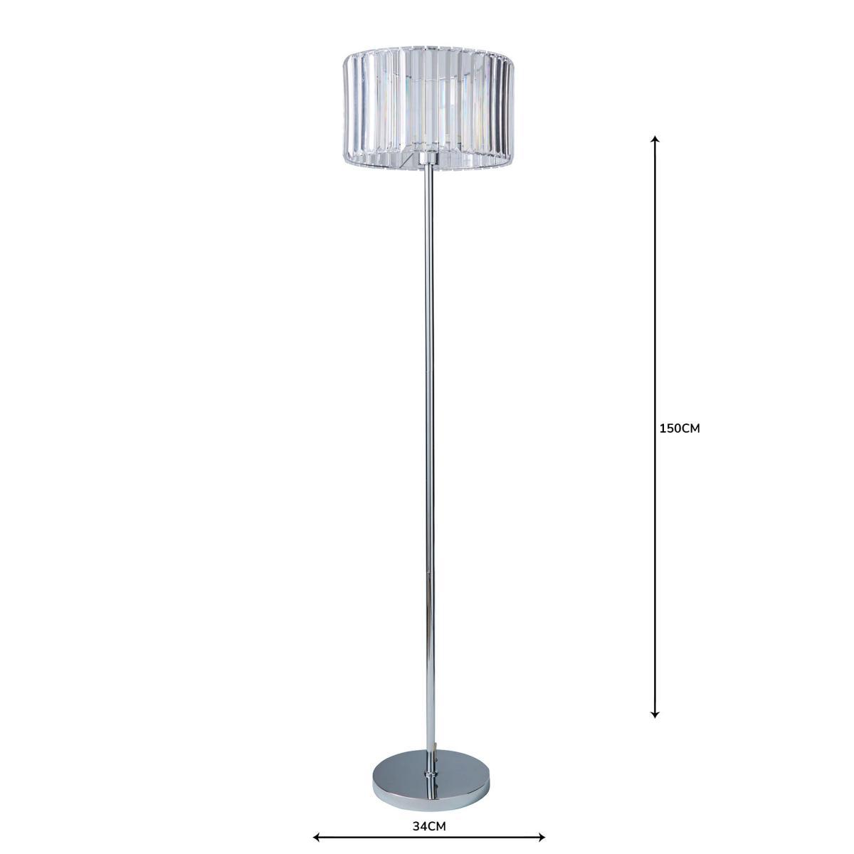 Prism Chrome Floor Lamp Chrome – image 6