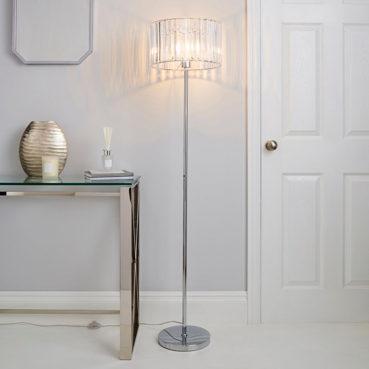 Prism Chrome Floor Lamp Chrome – image 1