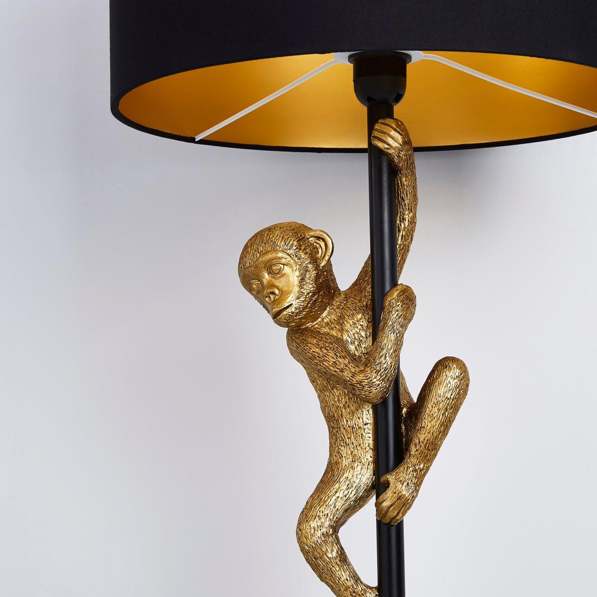 Odisha Monkey Floor Lamp Gold – image 2