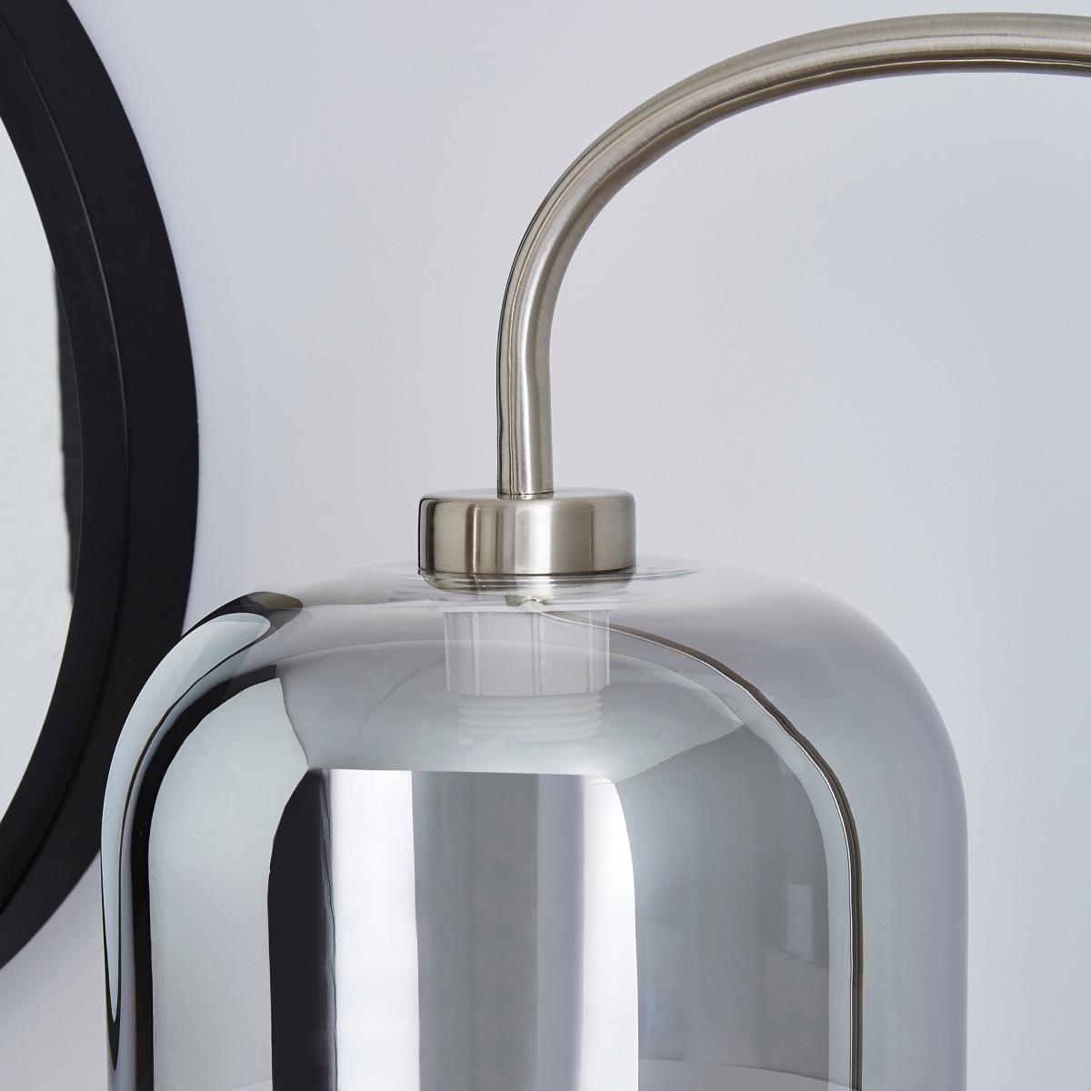 Palazzo Smoked Glass Floor Lamp Chrome – image 3