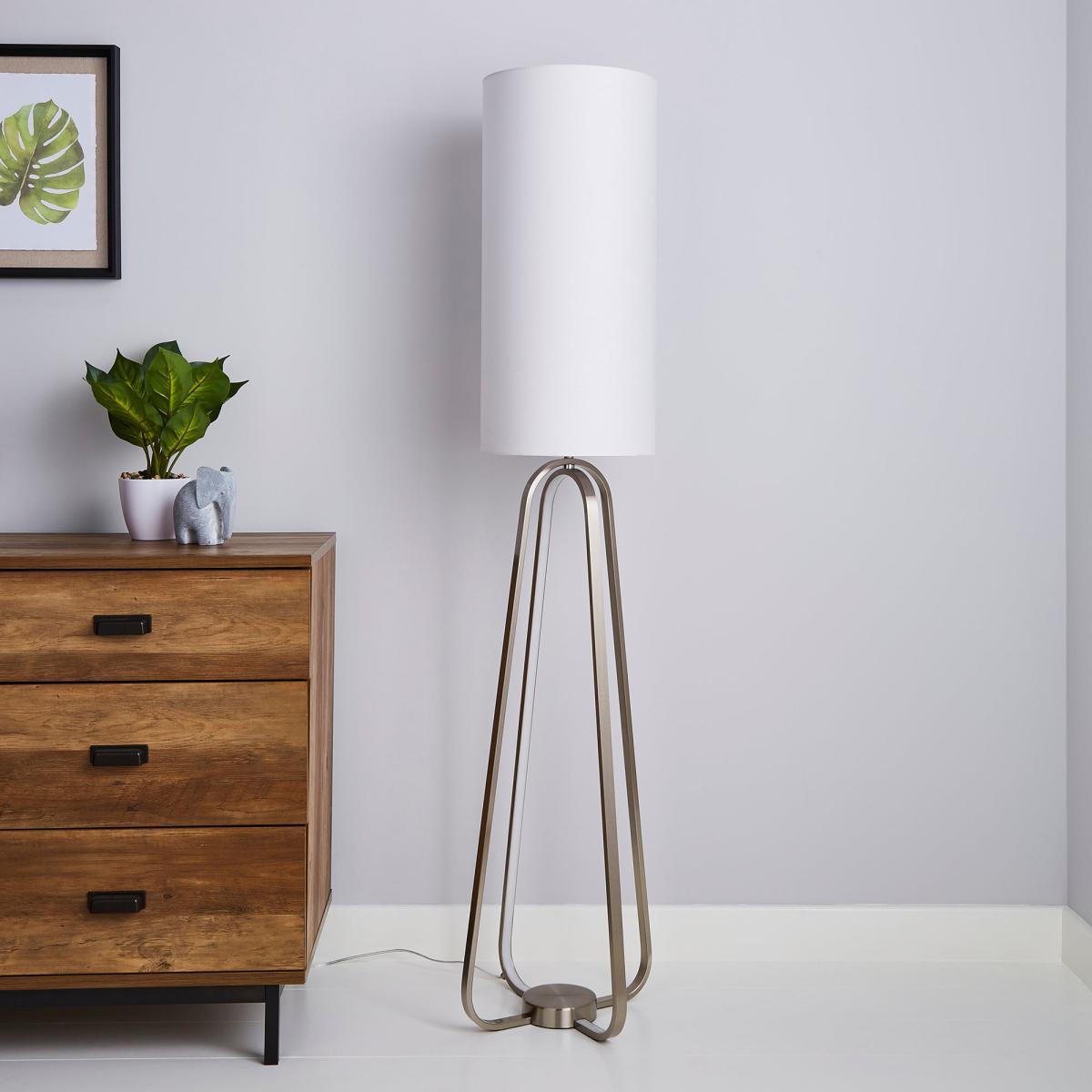 Robyn Dual Lit Integrated LED Floor Lamp White White – image 2