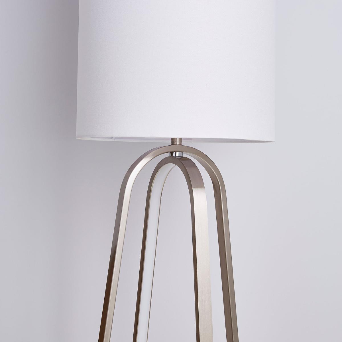 Robyn Dual Lit Integrated LED Floor Lamp White White – image 3
