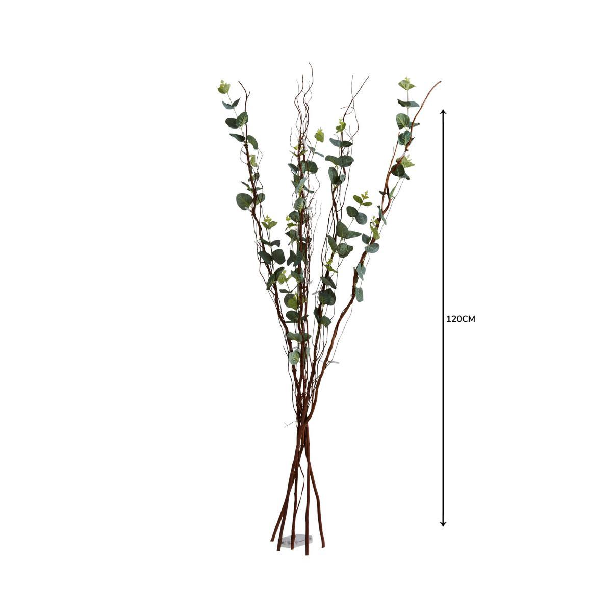 Green Eucalyptus Brown Twig Lights Green – image 2