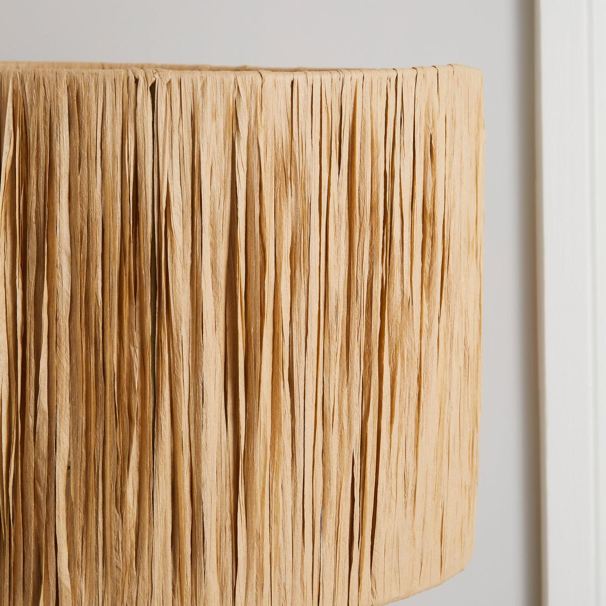 Ruolan Raffia Floor Lamp Brown – image 3