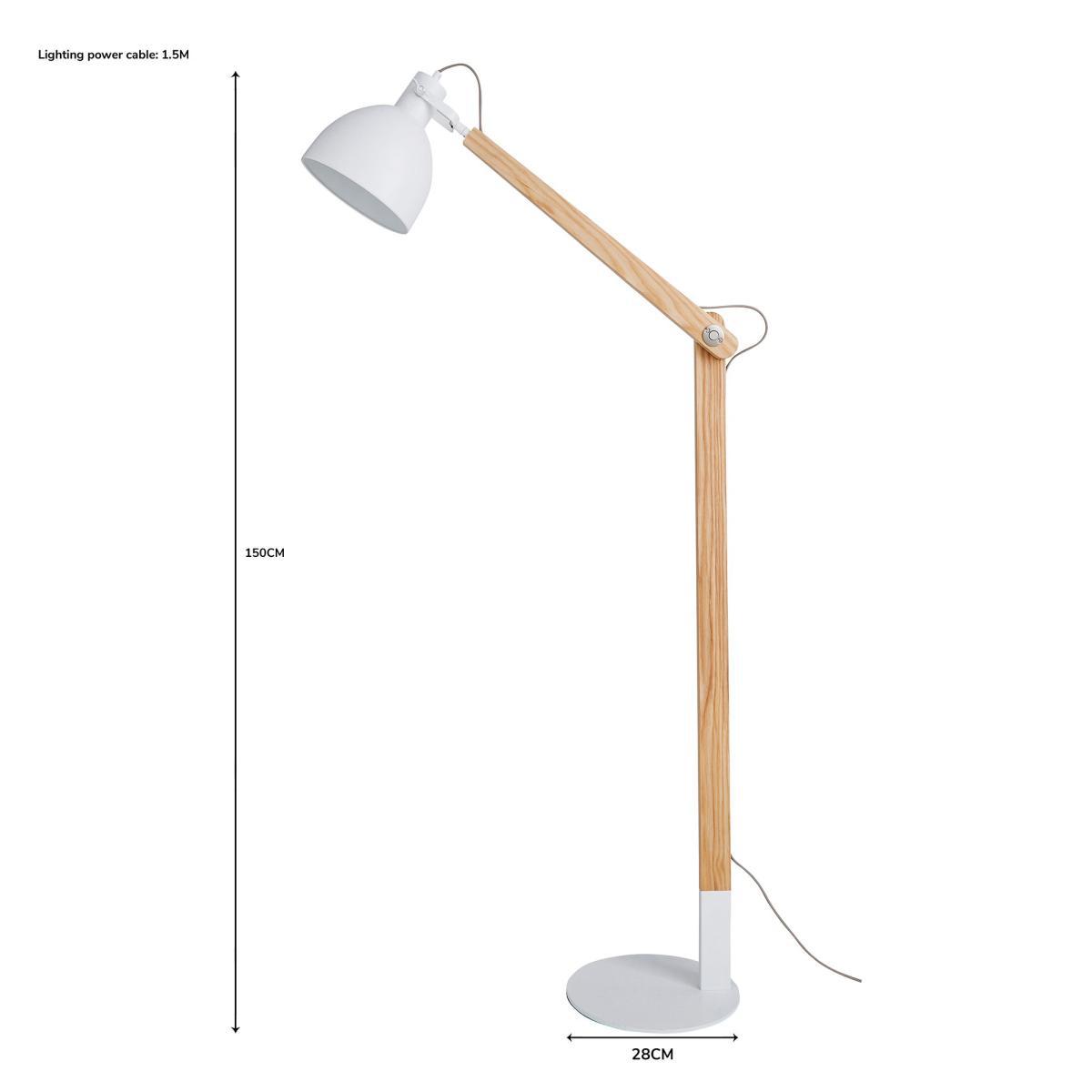 Cleo Adjustable Floor Lamp White – image 7