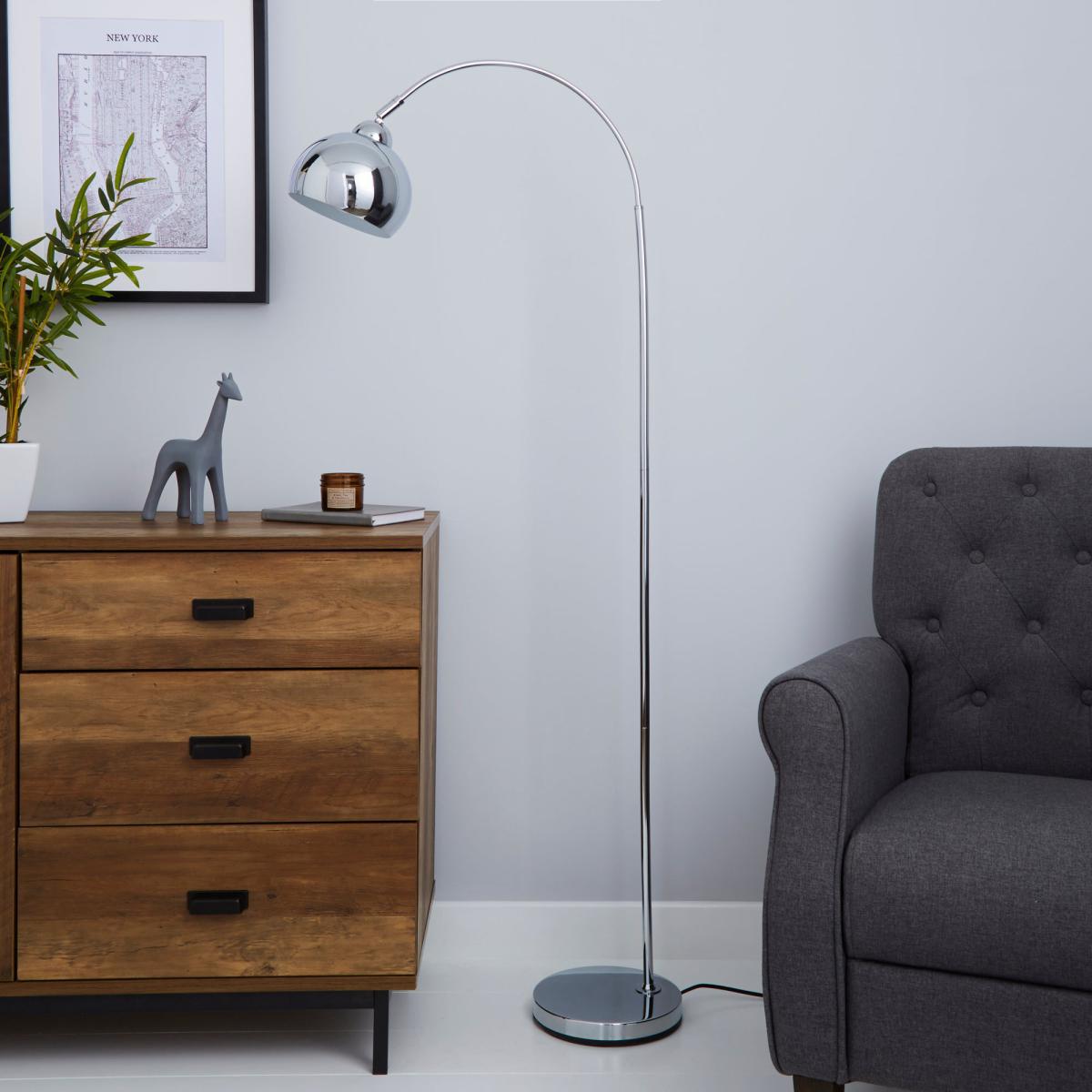 Herm Arc Chrome Floor Lamp Chrome – image 2