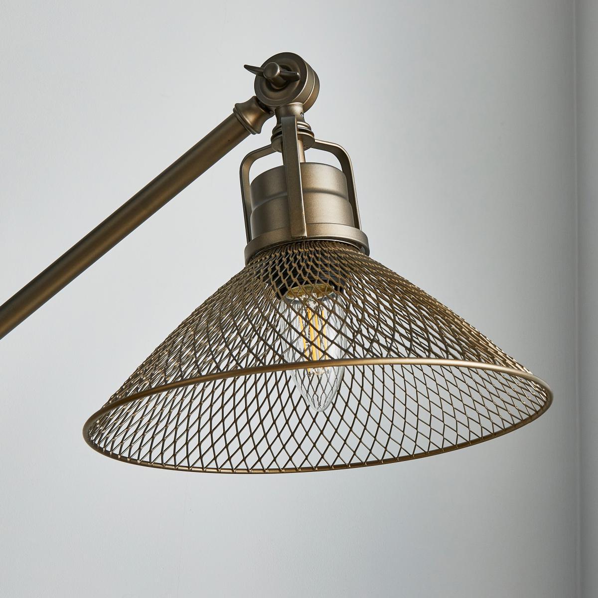 Nicholas Industrial Floor Lamp Pewter – image 3