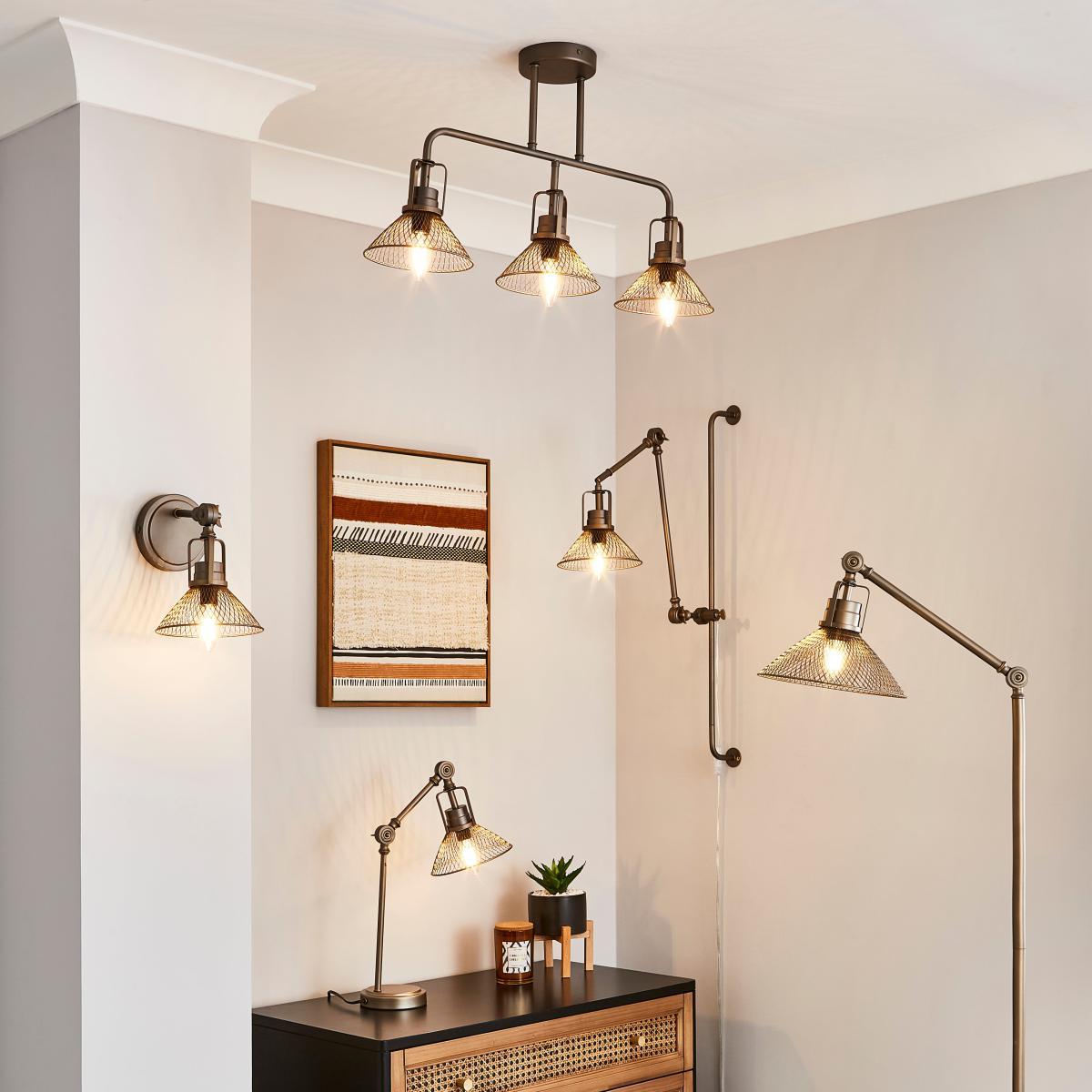 Nicholas Industrial Floor Lamp Pewter – image 6