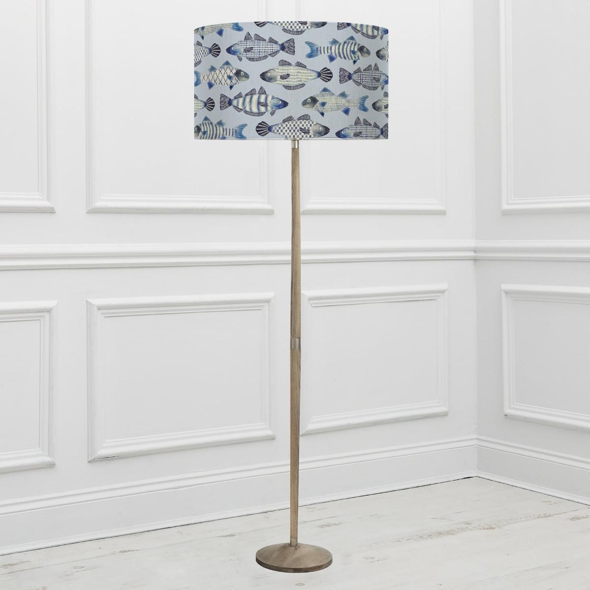 Solensis Floor Lamp with Cove Shade Cobalt Blue – image 2
