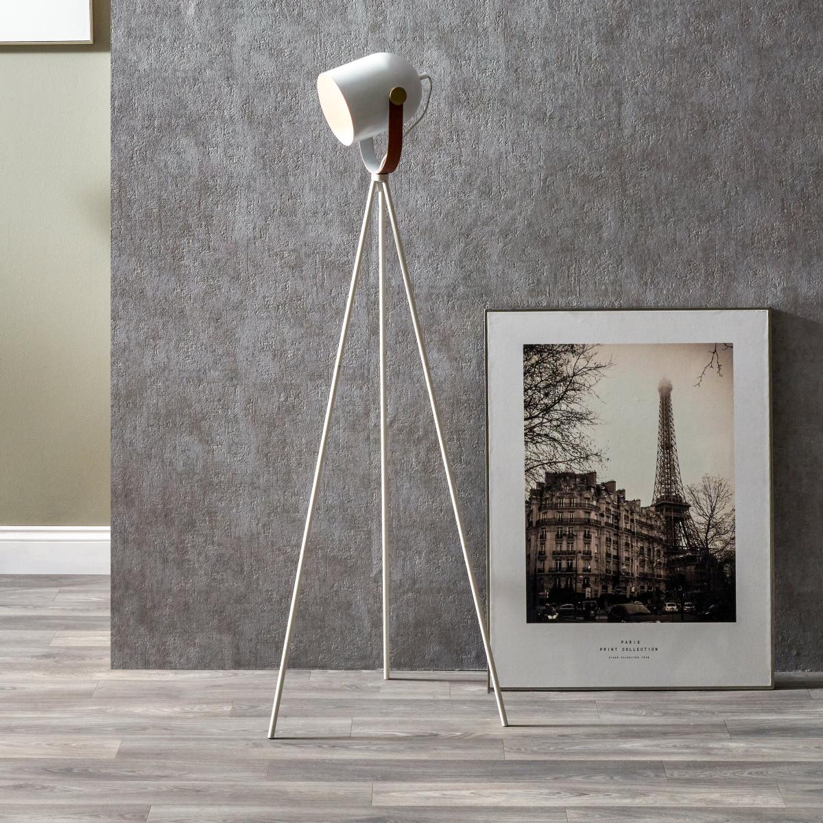 Auden Metal Tripod Floor Lamp White – image 1