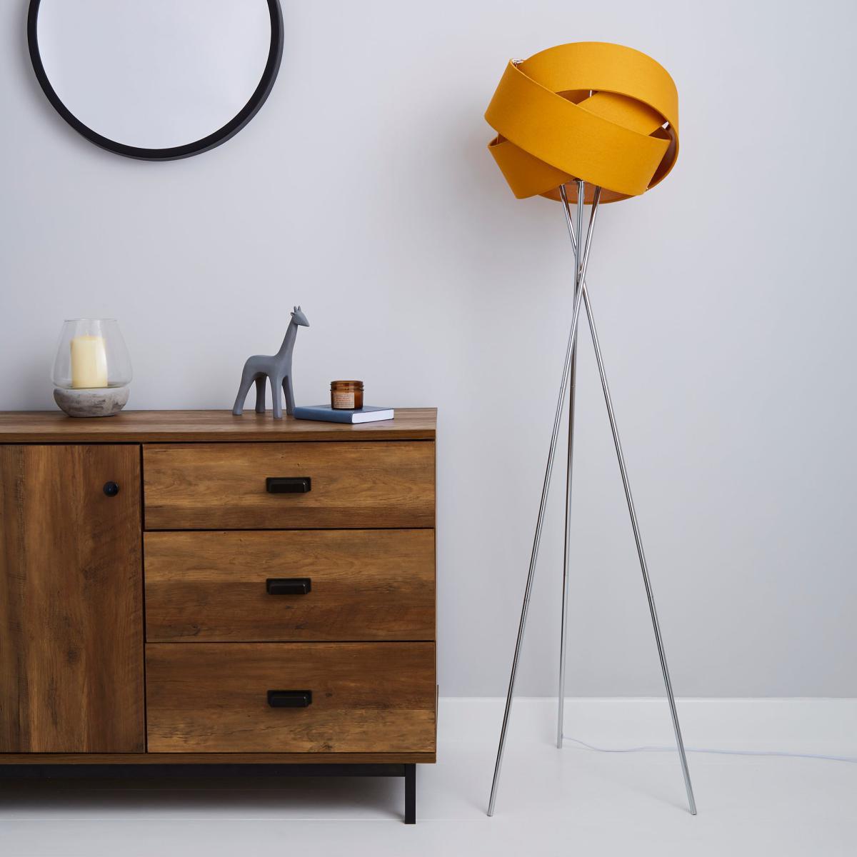 Elements Harley Tripod Ochre Floor Lamp Yellow – image 2