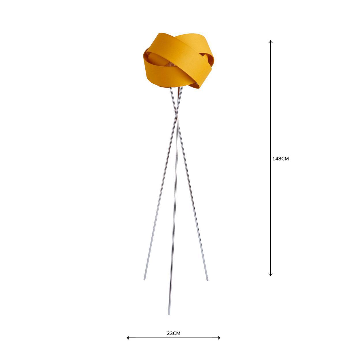 Elements Harley Tripod Ochre Floor Lamp Yellow – image 6