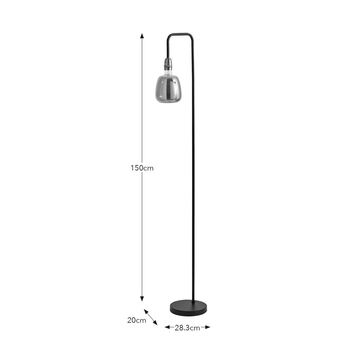 Augustus Exposed Bulb Floor Lamp Smoke – image 7