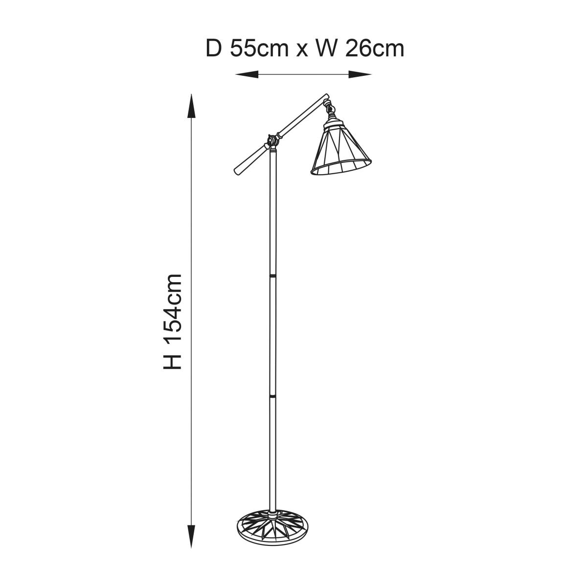 Vogue Samuel Traditional Floor Lamp MultiColoured – image 6