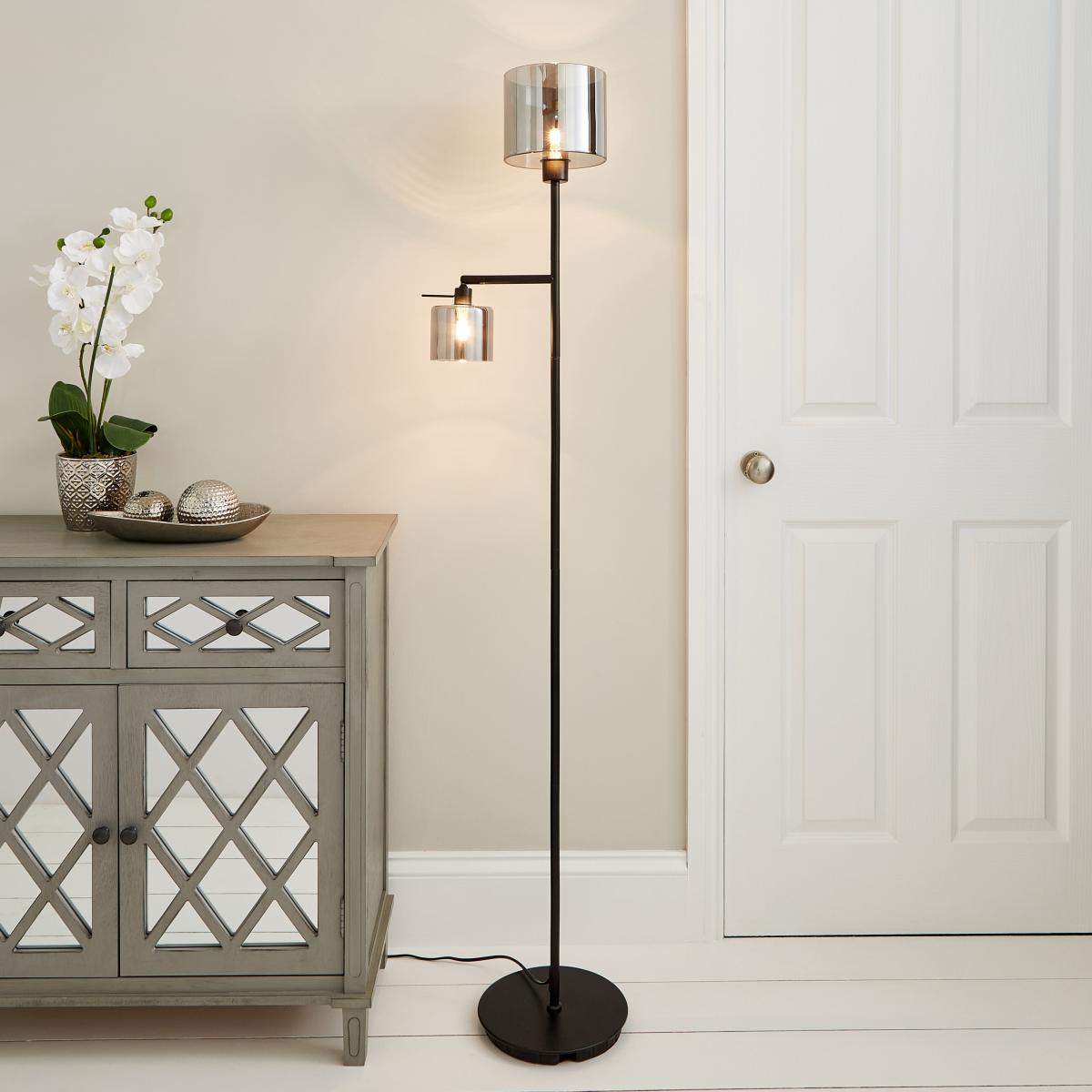 Erin Mother and Child Floor Lamp Grey – image 2