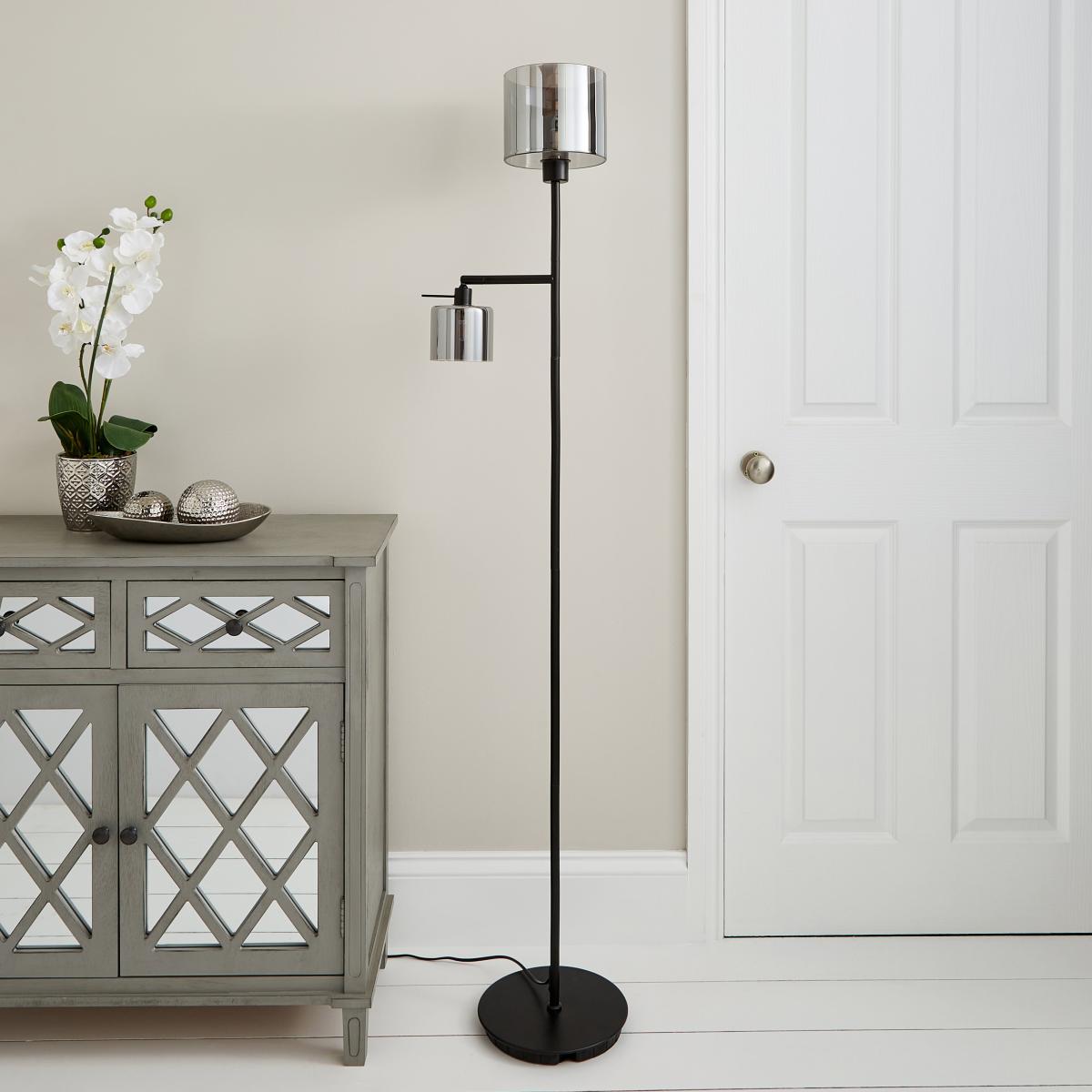 Erin Mother and Child Floor Lamp Grey – image 3