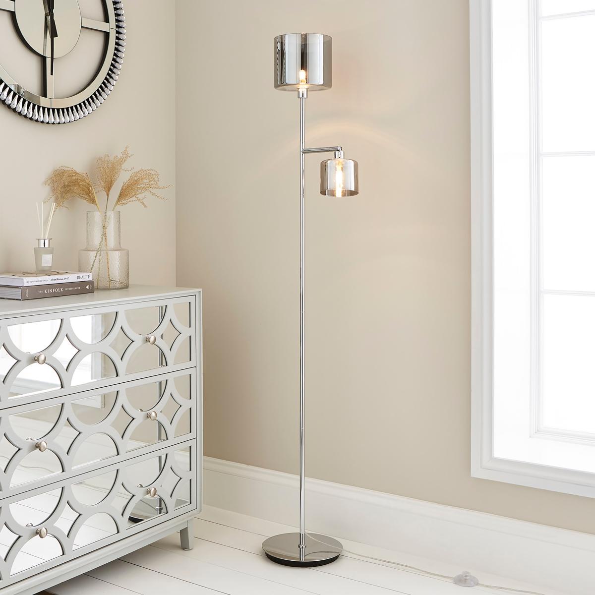 Erin Mother and Child Floor Lamp Grey – image 1