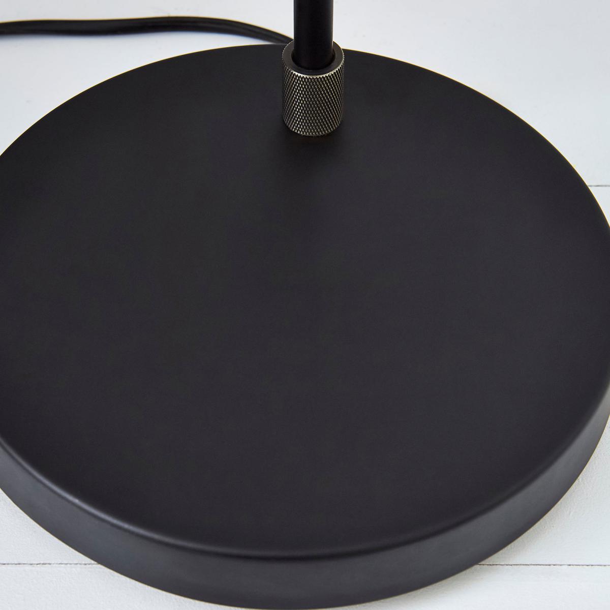 Tanner Black and Glass Floor Lamp Black – image 3
