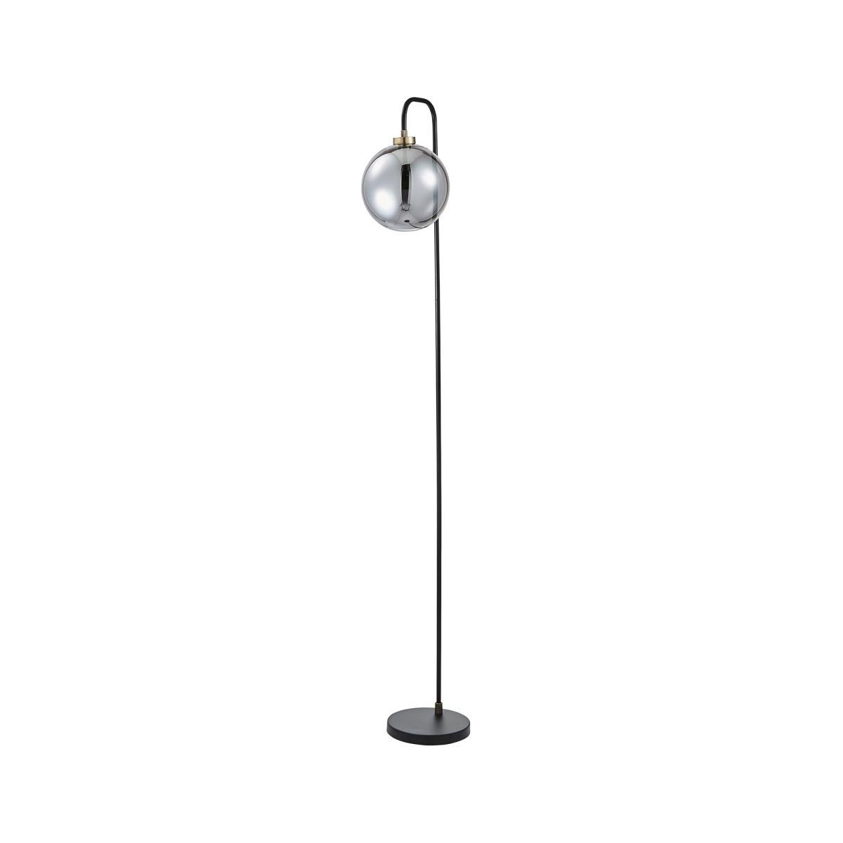 Tanner Black and Glass Floor Lamp Black – image 5