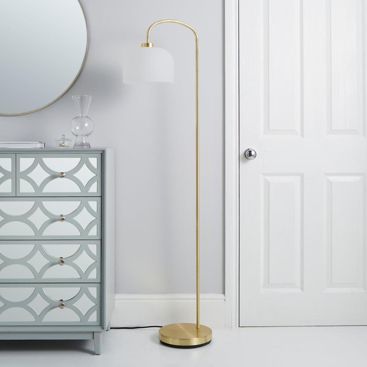 Palazzo Gold Effect Floor Lamp Gold – image 2